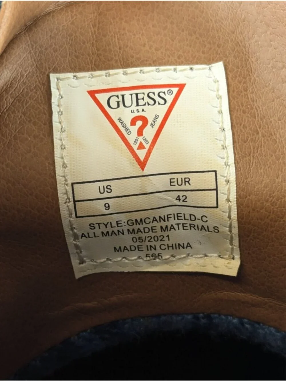 Guess Duck Boots Mens 9 Womens 10 Brown Waterproof Winter Snow Rain Shoes - Picture 8 of 9